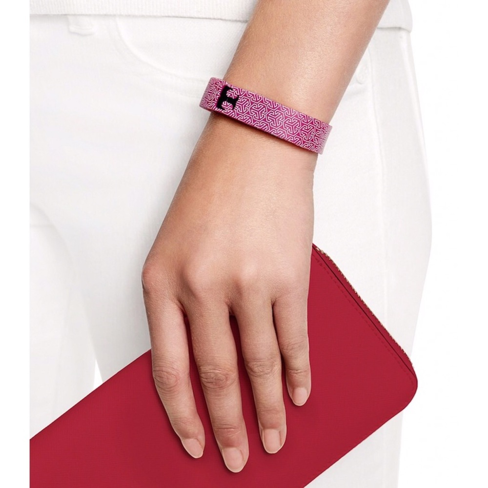 TORY BURCH • Pink FitBit Flex Bracelet Band Tech Accessory - Picture 2 of 4